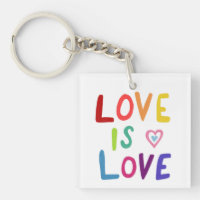 LOVE IS LOVE Colourful Rainbow Pride