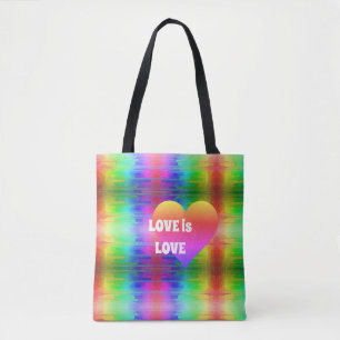 Love is Love Colourful Tote Bag