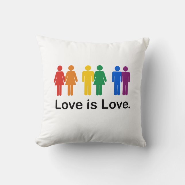 Love is Love. Cushion (Front)