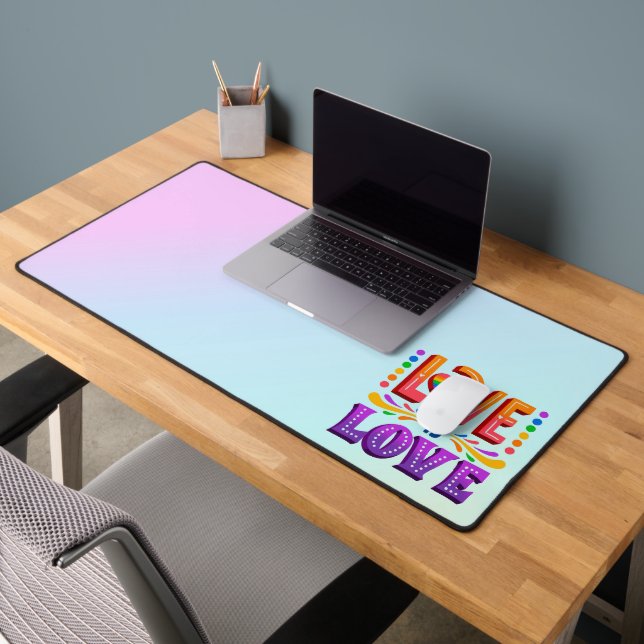 Love is Love  Desk Mat (Office 2)