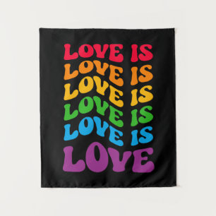 Love Is Love Gay LGBT Tapestry