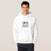 Love is Love hoodie men