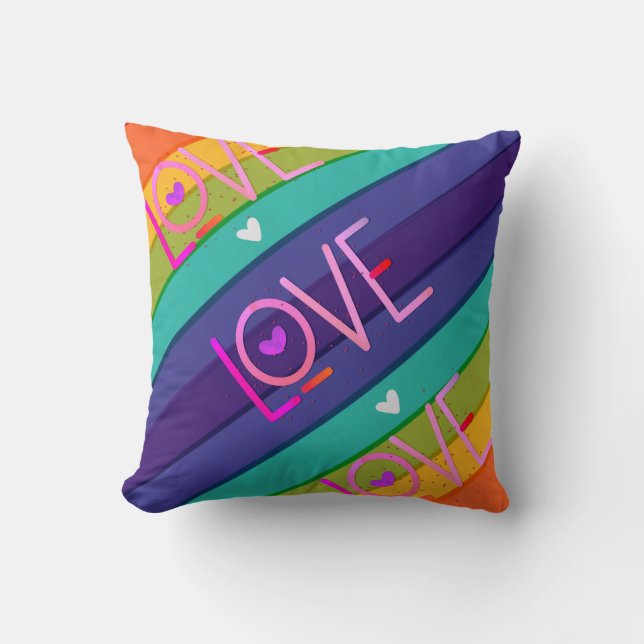 Love is love is love  cushion (Front)
