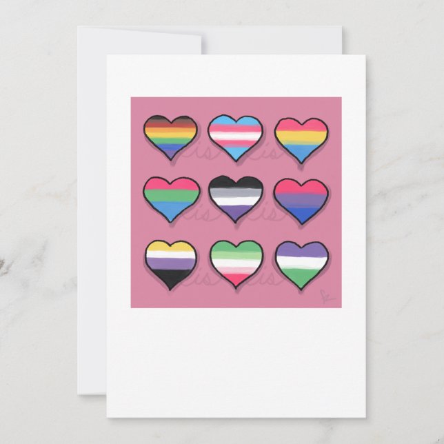 Love is Love is Love Holiday Card (Front)