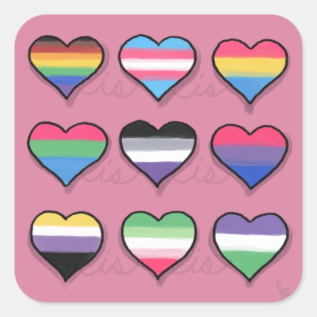 Love is Love is Love - Sticker (Front)