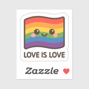 Love is Love – Kawaii Rainbow Design