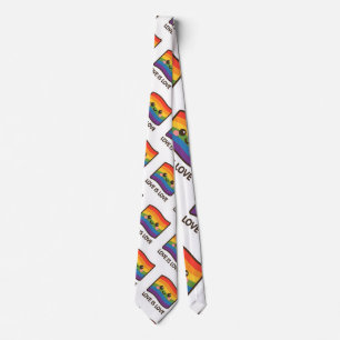 Love is Love – Kawaii Rainbow Design Tie