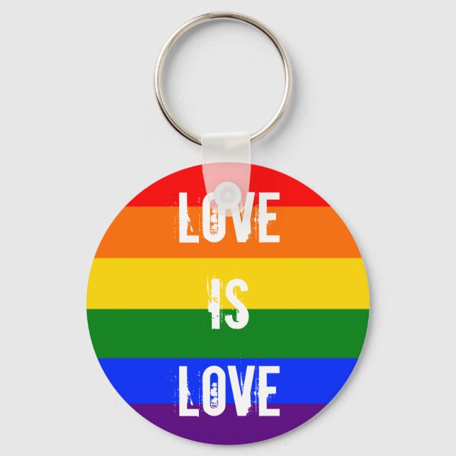 Love is love key ring (Front)