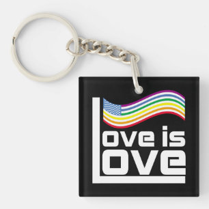 Love is love key ring