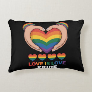 love is love lgbqt decorative cushion