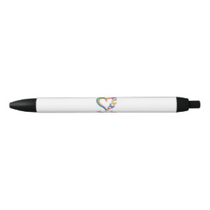 love is love lgbt butterfly heart rainbow black ink pen