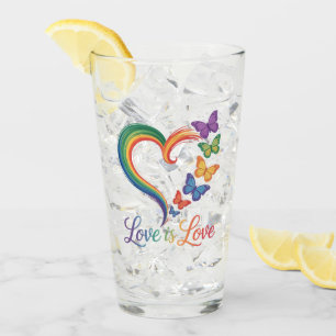 love is love lgbt butterfly heart rainbow glass