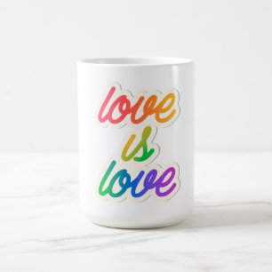 Love Is Love LGBT Coffee Mug – Rainbow Pride Cup