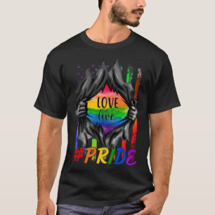 Love Is Love LGBT Flag Gay Trans Lesbian Pride Hum T-Shirt