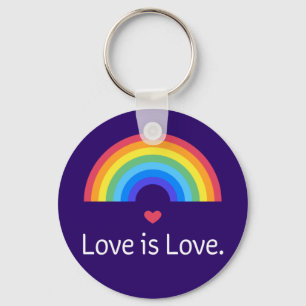Love is love. LGBT+PRIDE. Queer. Key Ring