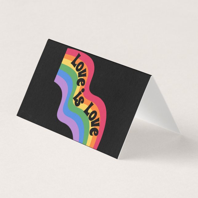  Love is love. LGBT+pride. Rainbow.folded card (Front)