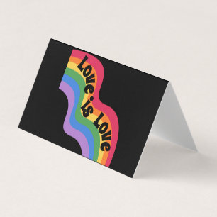 Love is love. LGBT+pride. Rainbow.folded card