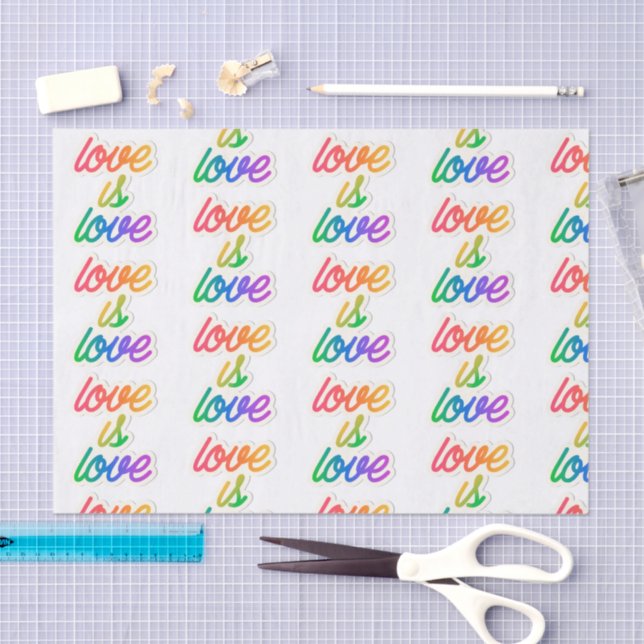 Love is love LGBT Tissue Paper (Craft)