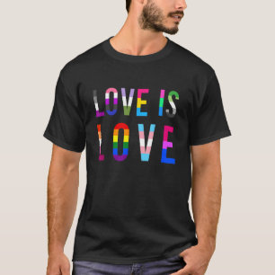 Love is Love LGBTQ Gay Lesbian Bisexual Queer Tran T-Shirt
