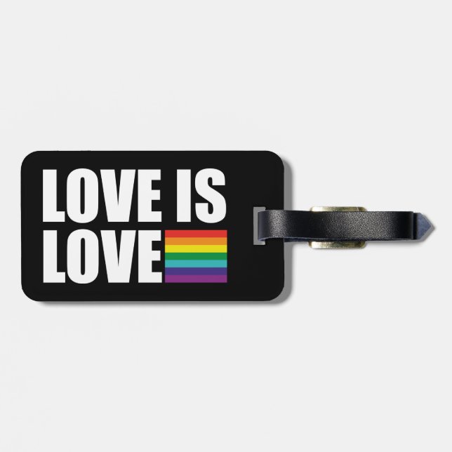 Love is Love Luggage Tag (Back Horizontal)