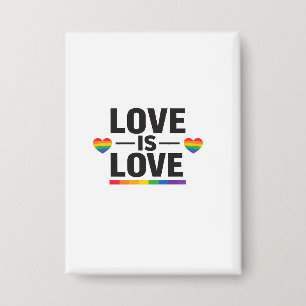 Love Is Love – Minimal Rainbow Hearts Pride Design