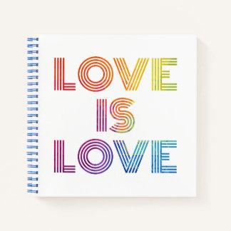 Love is Love | Modern Stripes Notebook
