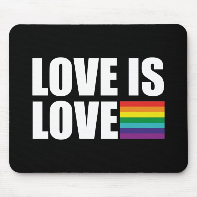 Love is Love Mouse Pad (Front)