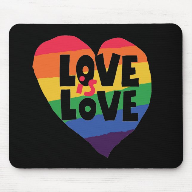 Love is Love Mouse Pad (Front)