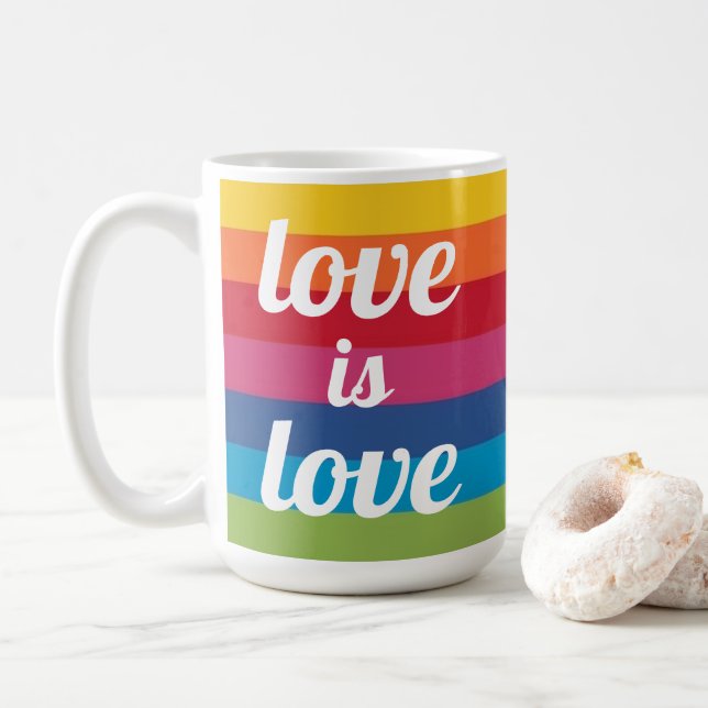 love is love mug (With Donut)