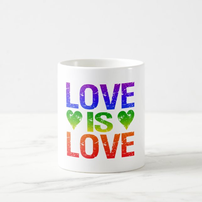 Love Is Love mug - choose style & colour (Center)