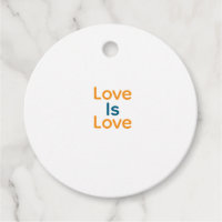 Love is love orange blue colourful pride LGBTQ gay