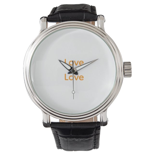 Love is love orange blue colourful pride LGBTQ gay Watch (Front)