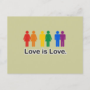 Love is Love Postcard