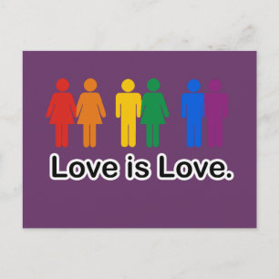 Love is Love. Postcard