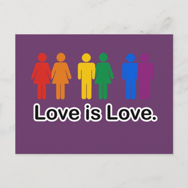 Love is Love. Postcard (Front)
