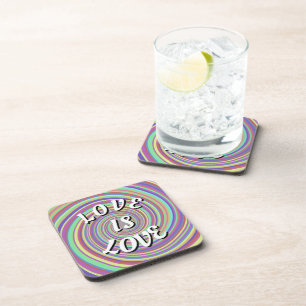 Love Is Love Pride Beverage Coaster