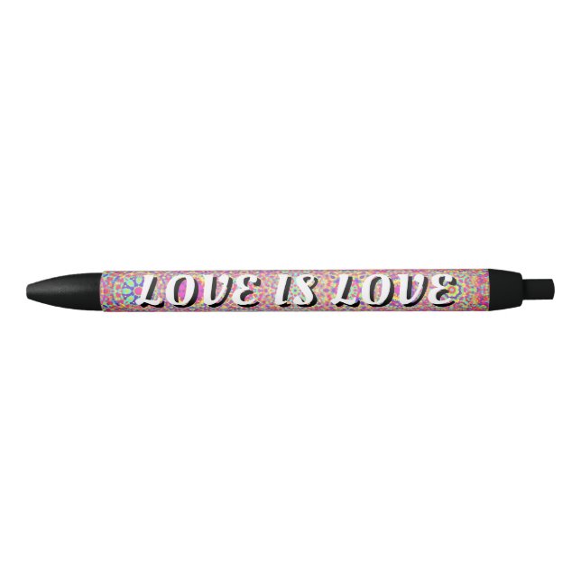 Love Is Love Pride Black Ink Pen (Front)