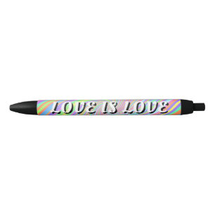 Love Is Love Pride Black Ink Pen