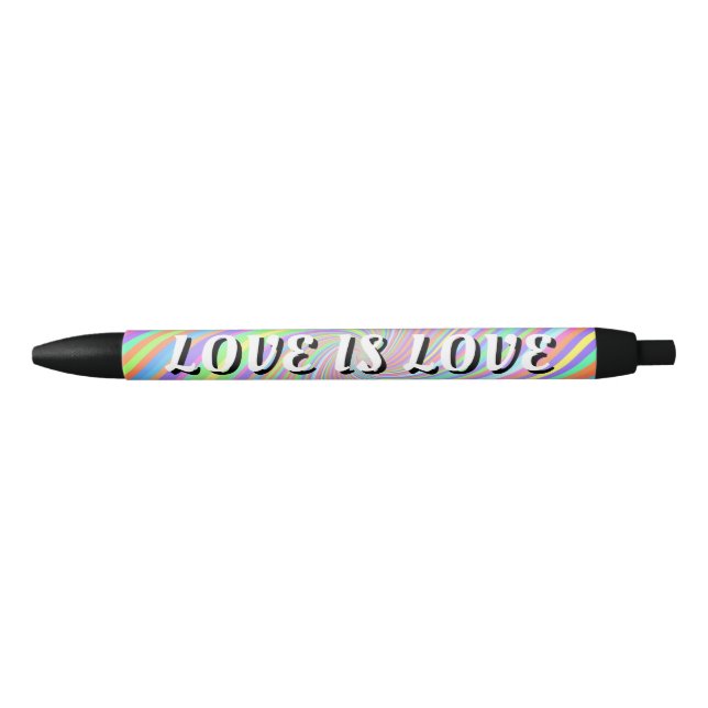 Love Is Love Pride Black Ink Pen (Front)