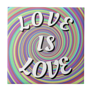Love Is Love Pride Ceramic Tile