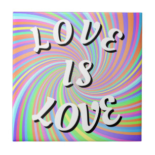 Love Is Love Pride Ceramic Tile