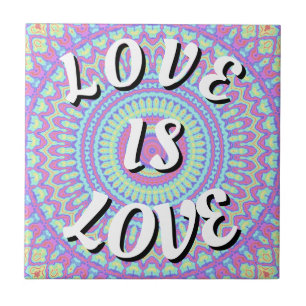 Love Is Love Pride Ceramic Tile