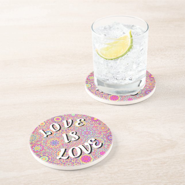 Love Is Love Pride Coaster (Side)