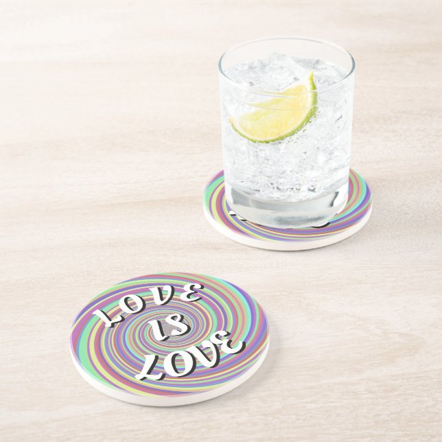 Love Is Love Pride Coaster (Side)