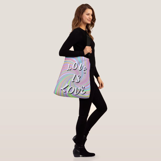 Love Is Love Pride Crossbody Bag (On Model)