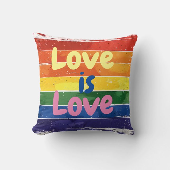 Love is Love, Pride design Cushion (Front)