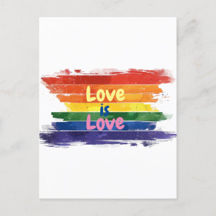 Love is Love, Pride design Postcard