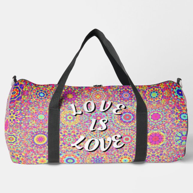 Love Is Love Pride  Duffle Bag (Front)