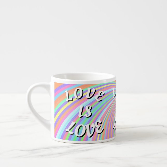 Love Is Love Pride  Espresso Cup (Left)