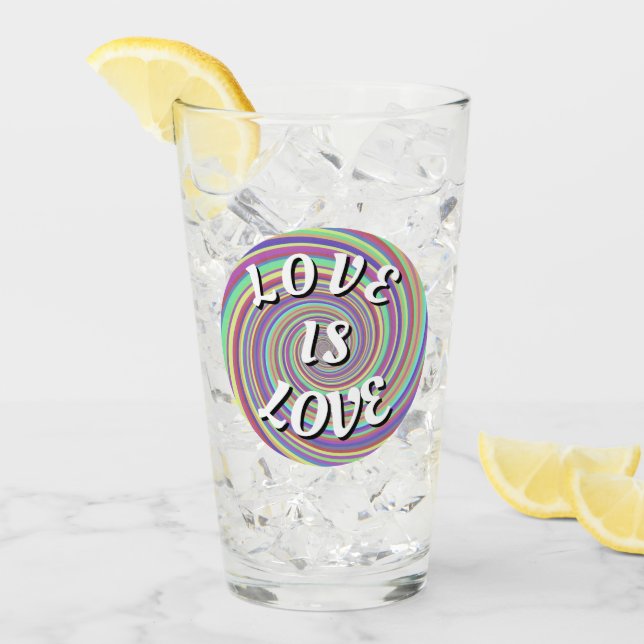 Love Is Love Pride Glass (Front Ice)
